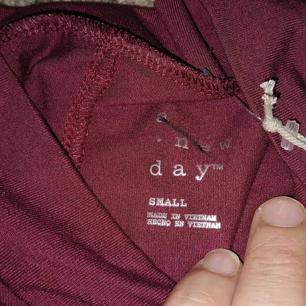 NWT A New Day Women's Burgundy Bodysuit - Picture 4 of 5